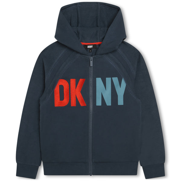 DKNY Zip-up fleece sweatshirt