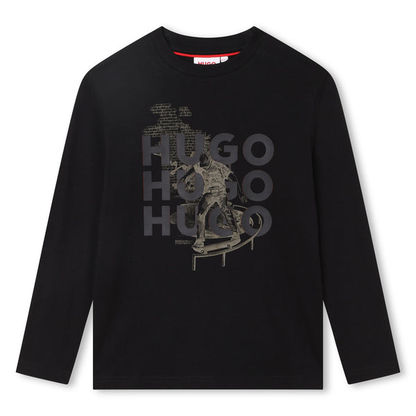 Hugo T-shirt with skateboard print