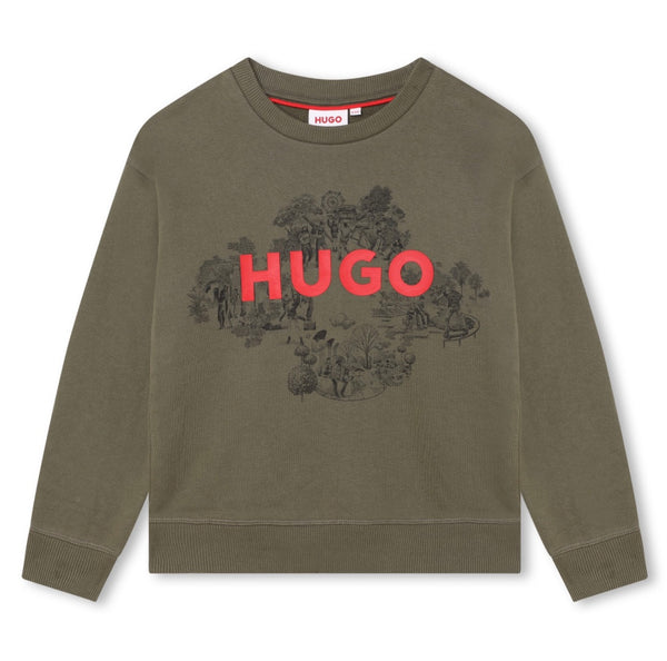 Hugo Printed fleece sweatshirt