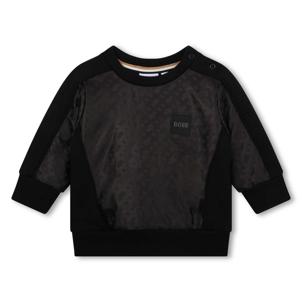 BOSS Bi-material sweatshirt