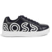 BOSS Lace-up leather trainers