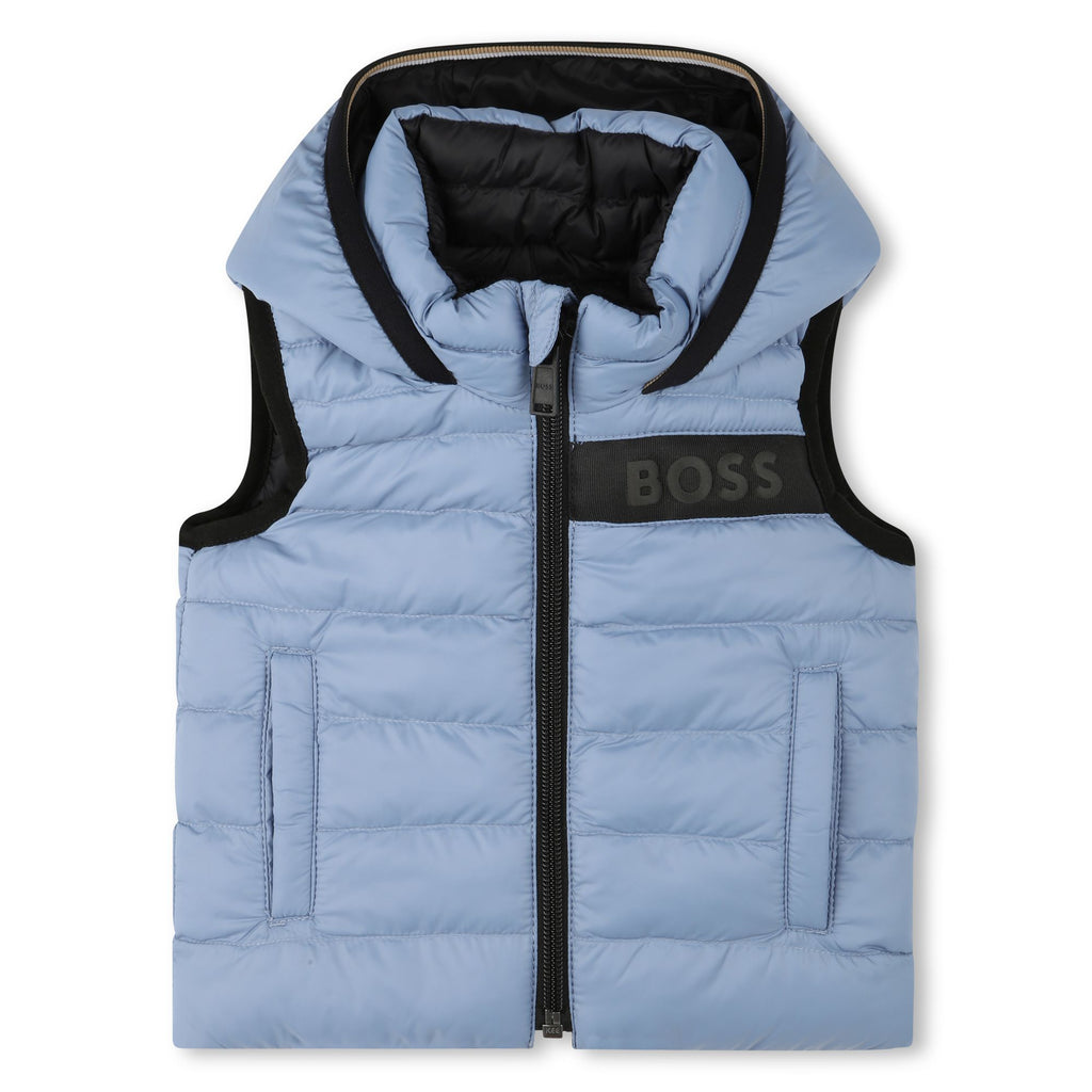 BOSS PUFFER JACKET SLEEVELESS