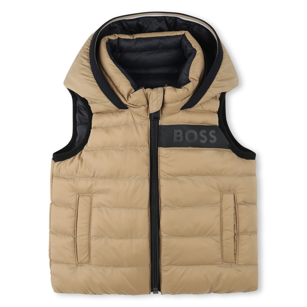 BOSS PUFFER JACKET SLEEVELESS