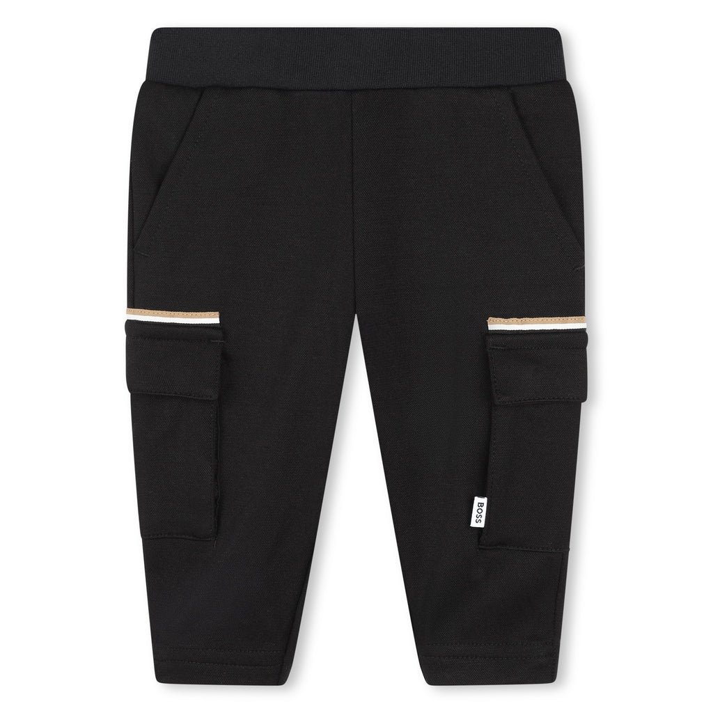 BOSS Trousers with flap pockets