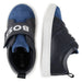 BOSS Leather hook-and-loop trainers