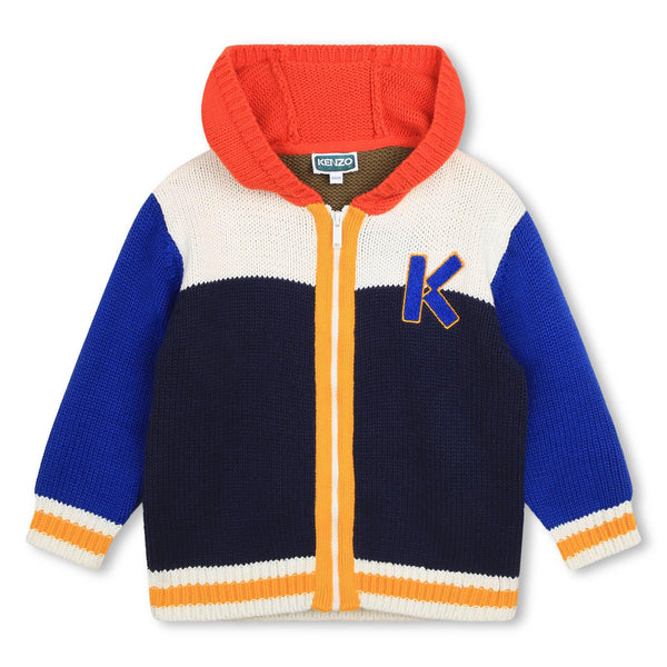 KENZO KIDS Multicoloured zip-up cardigan