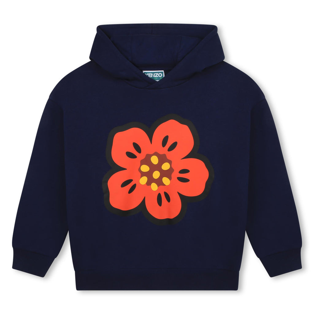 KENZO KIDS Hooded cotton sweatshirt