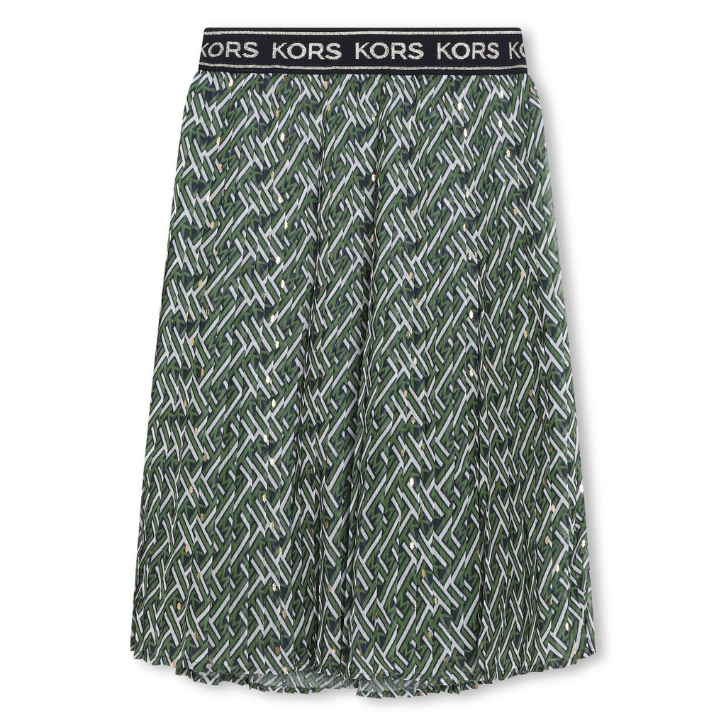 Michael Kors Printed pleated skirt