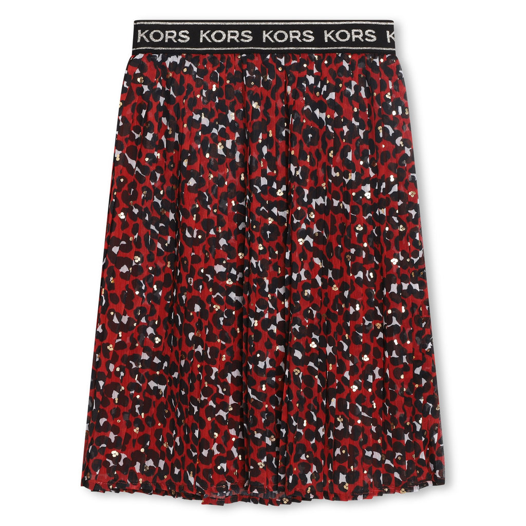 Michael Kors Printed pleated skirt