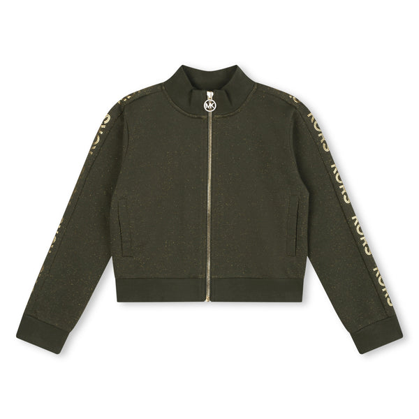 MICHAEL KORS Glittery fleece cardigan