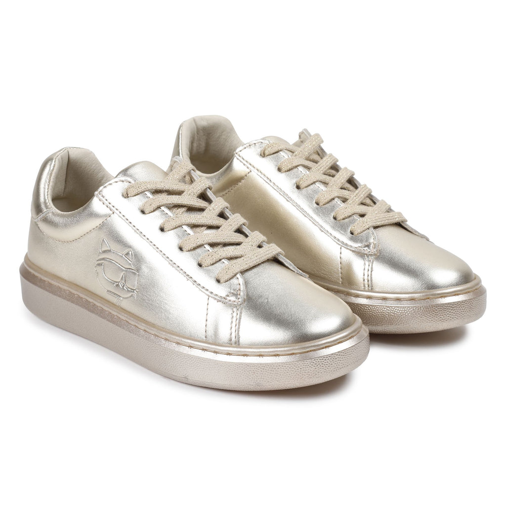 KARL LAGERFELD  Lace-up leather trainers