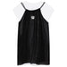 DKNY Girls Black & White 2-in-1 Dress