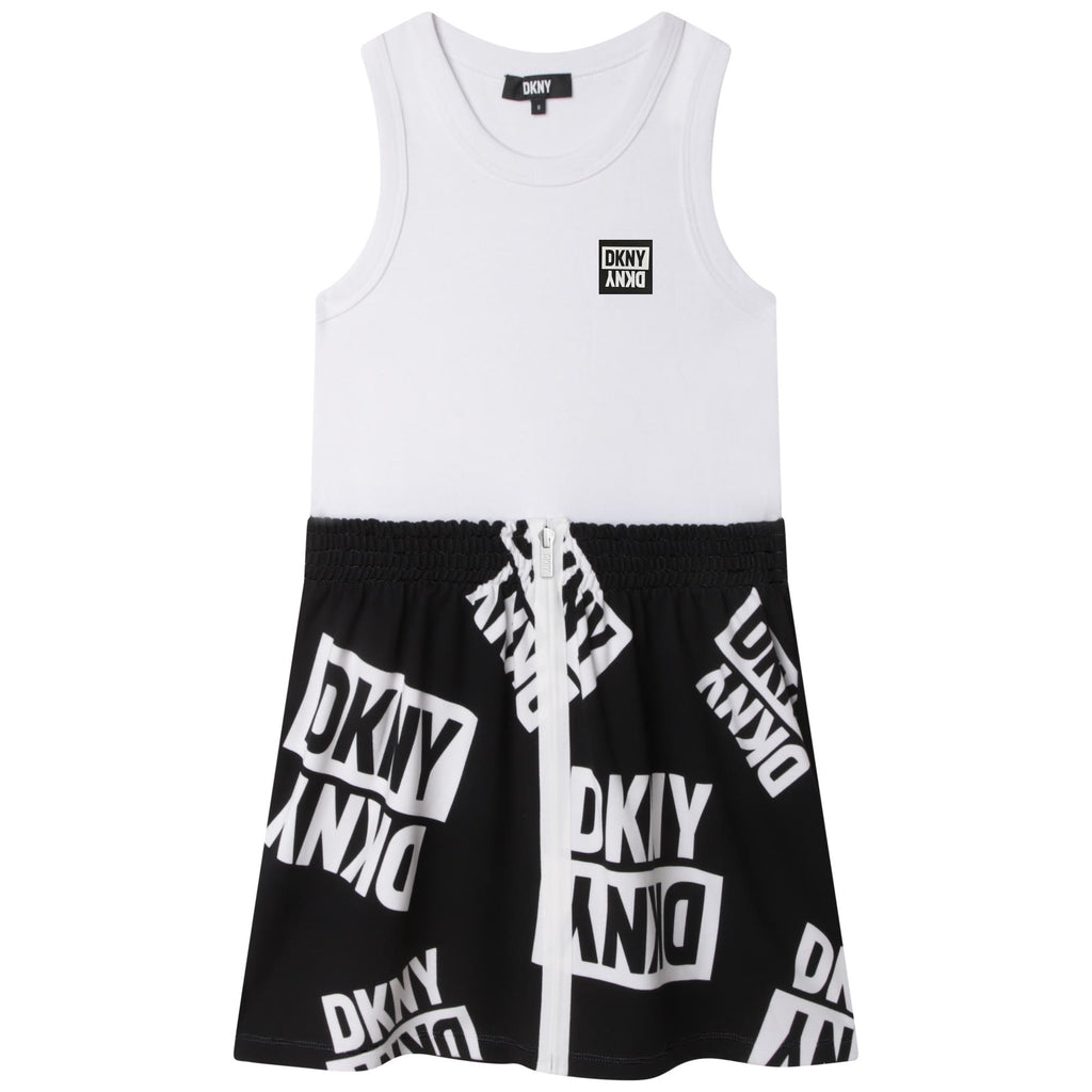 DKNY Two-toned sleeveless dress