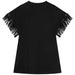 DKNY Short-sleeved fringed dress