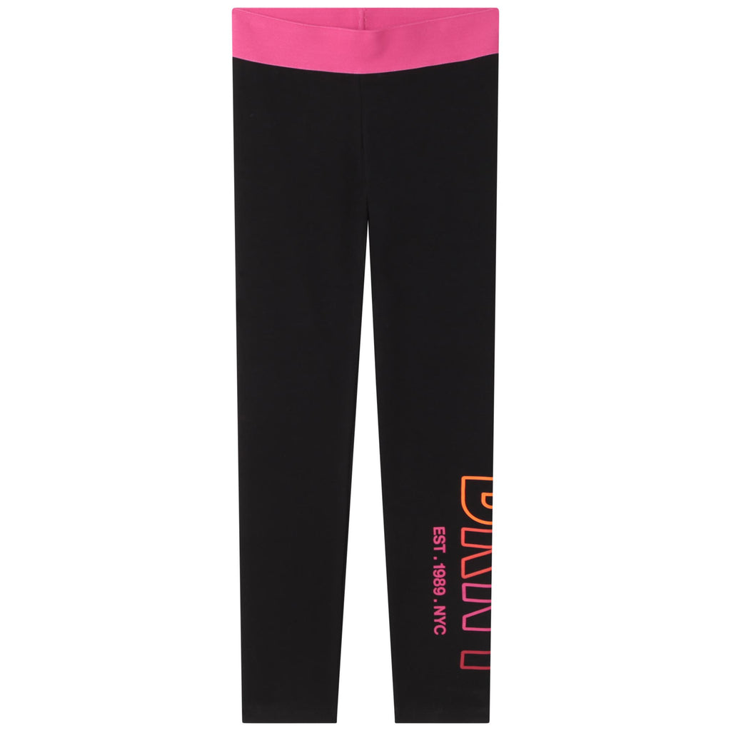 DKNY Contrast-waist leggings