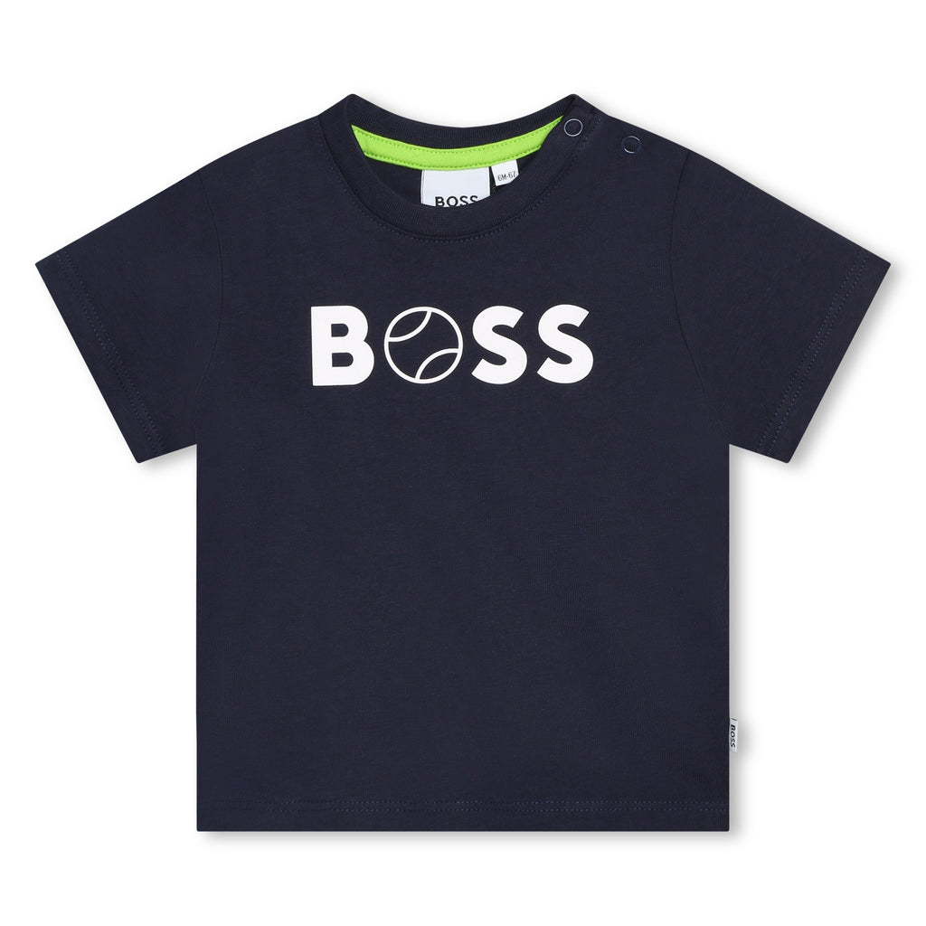 BOSS Cotton t-shirt with logo