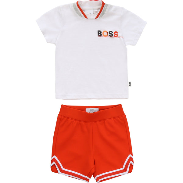 boss T-shirt and bermuda shorts set