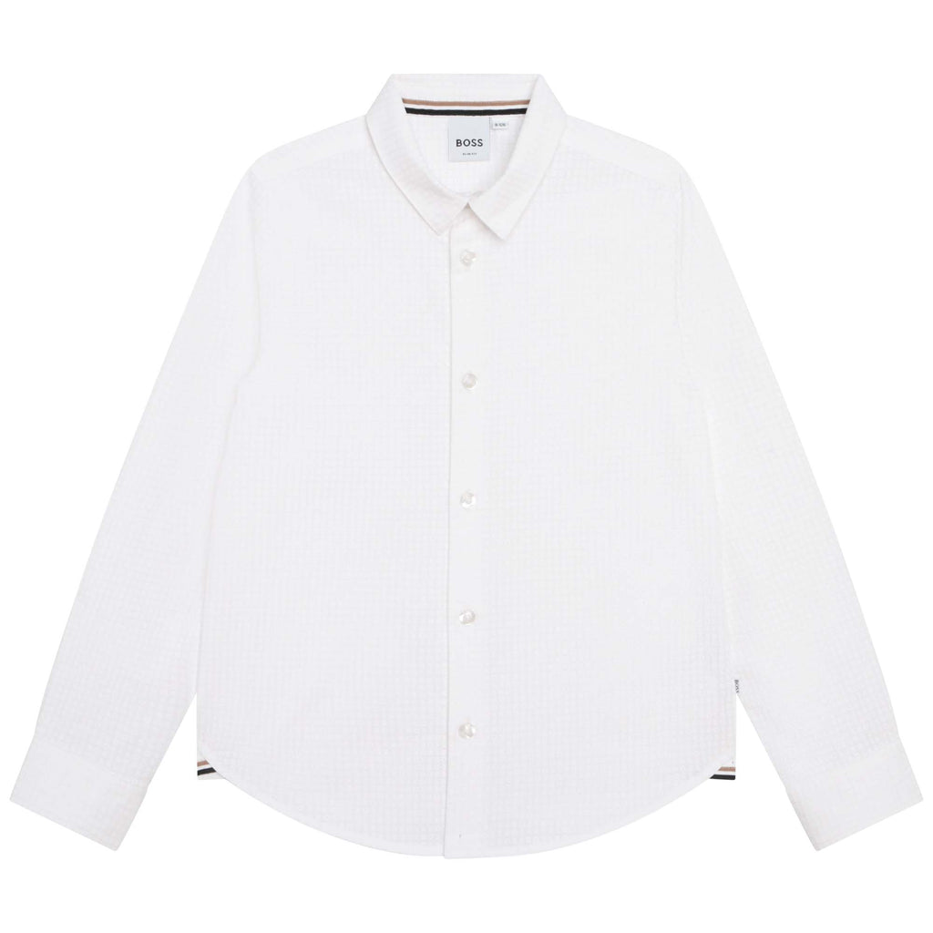 Fitted poplin shirt