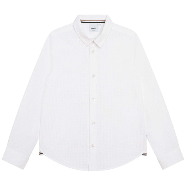 Fitted poplin shirt