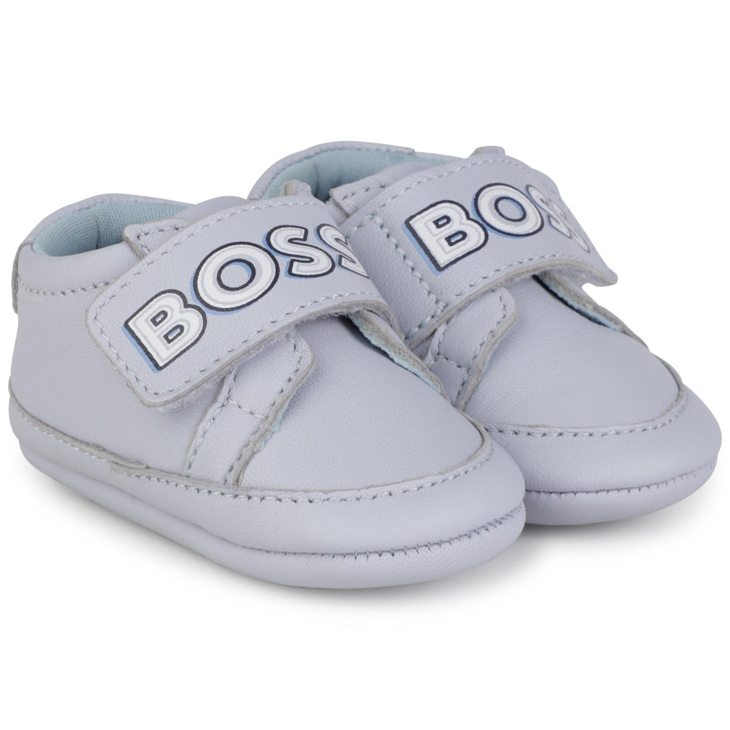 BOSS Supple leather slippers