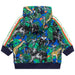 Blue & Green Jungle Zip-Up Top