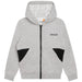 Hooded jogging cardigan