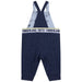 Chevron fleece dungarees