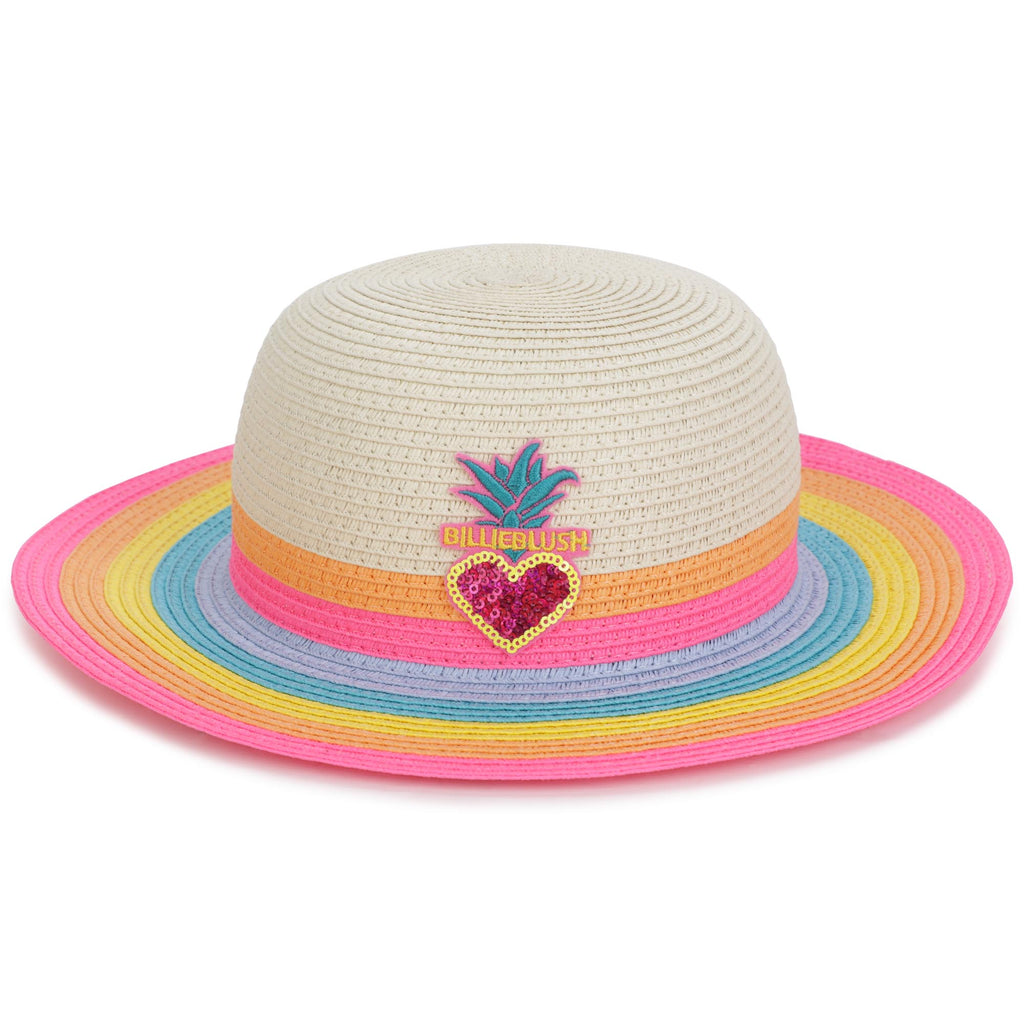 Billieblush Hat with a striped rim