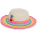 Billieblush Hat with a striped rim