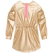 BILLIEBLUSH Coated metallic canvas dress