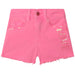 Billieblush Girls Pink Cotton Sequin Denim Shorts