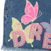 Billieblush Girls Blue Butterfly Print Denim Shorts