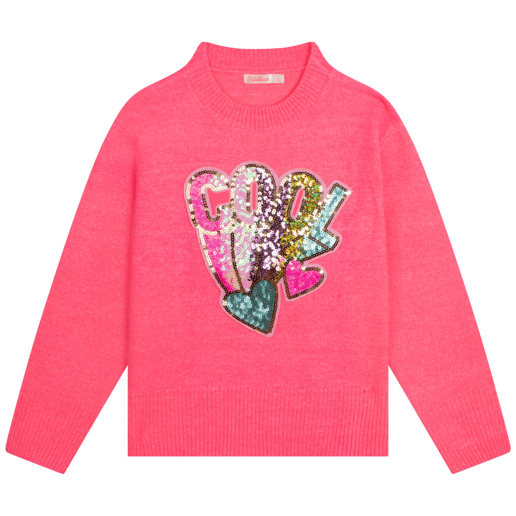 Sequined embroidered jumper