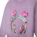 Sequined embroidered jumper