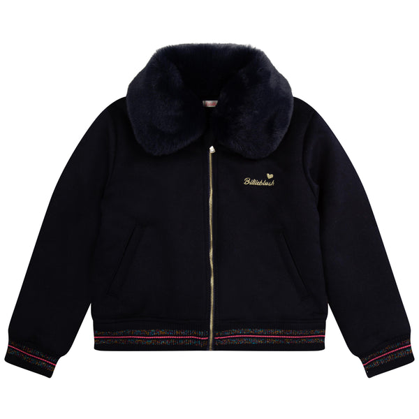 Fleece collar jacket