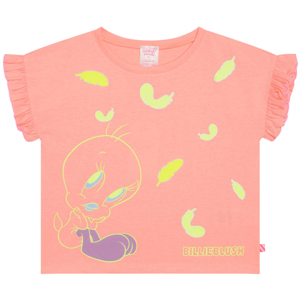 BILLIEBLUSH Girls Tweety Bird Pyjama Set In Apricot