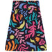 MARC JACOBS Girls Navy Blue Cotton Coral Print Skirt