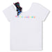 MARC JACOBS Teen Girls White Asymmetric Logo T-Shirt