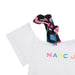 MARC JACOBS Teen Girls White Asymmetric Logo T-Shirt