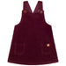 Velvet pinafore dress