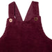 Velvet pinafore dress