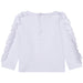 Frilled cotton t-shirt