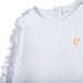 Frilled cotton t-shirt