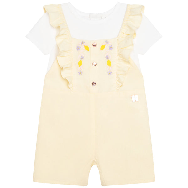 CARREMENT BEAU Cotton t-shirt and dungarees