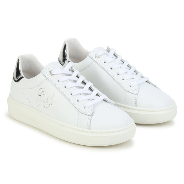 KARL LAGERFELD Lace-up leather trainers