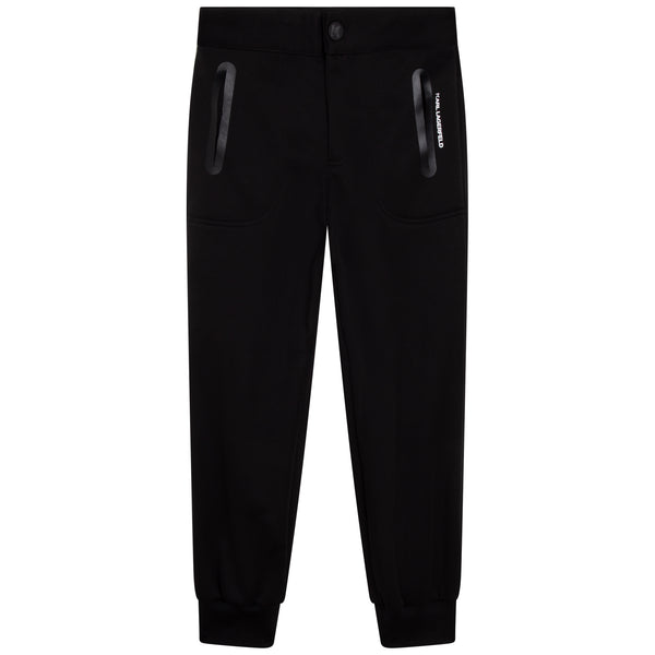 Plain jogging-style trousers